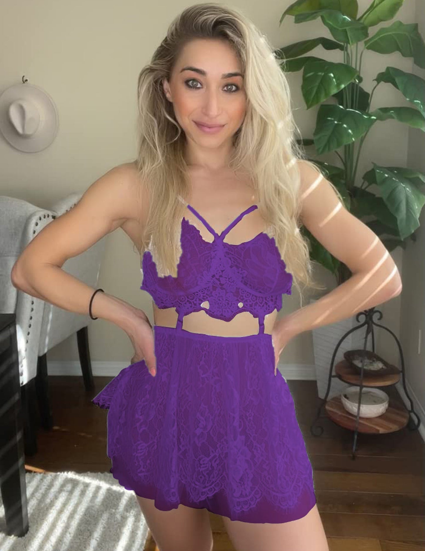 Angel Whisper Lace Lingerie Set