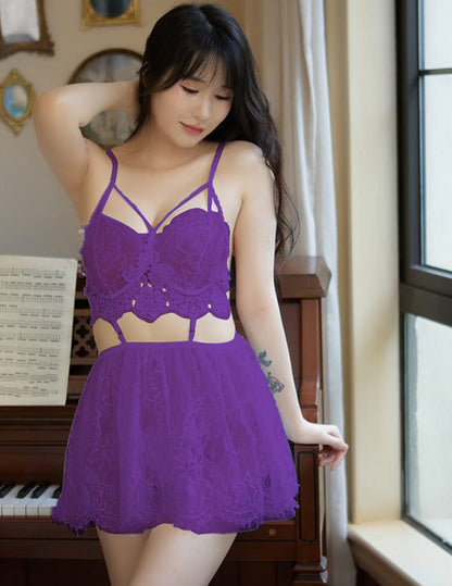 Angel Whisper Lace Lingerie Set