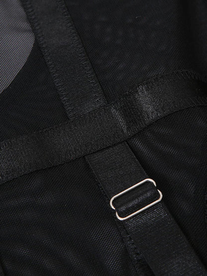 Midnight Dominance Lace Bodysuit