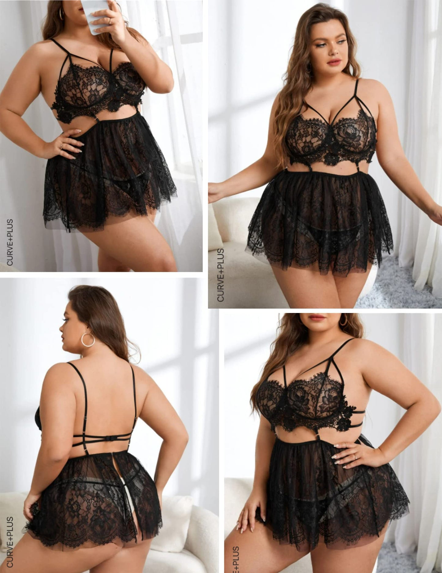 Angel Whisper Lace Lingerie Set